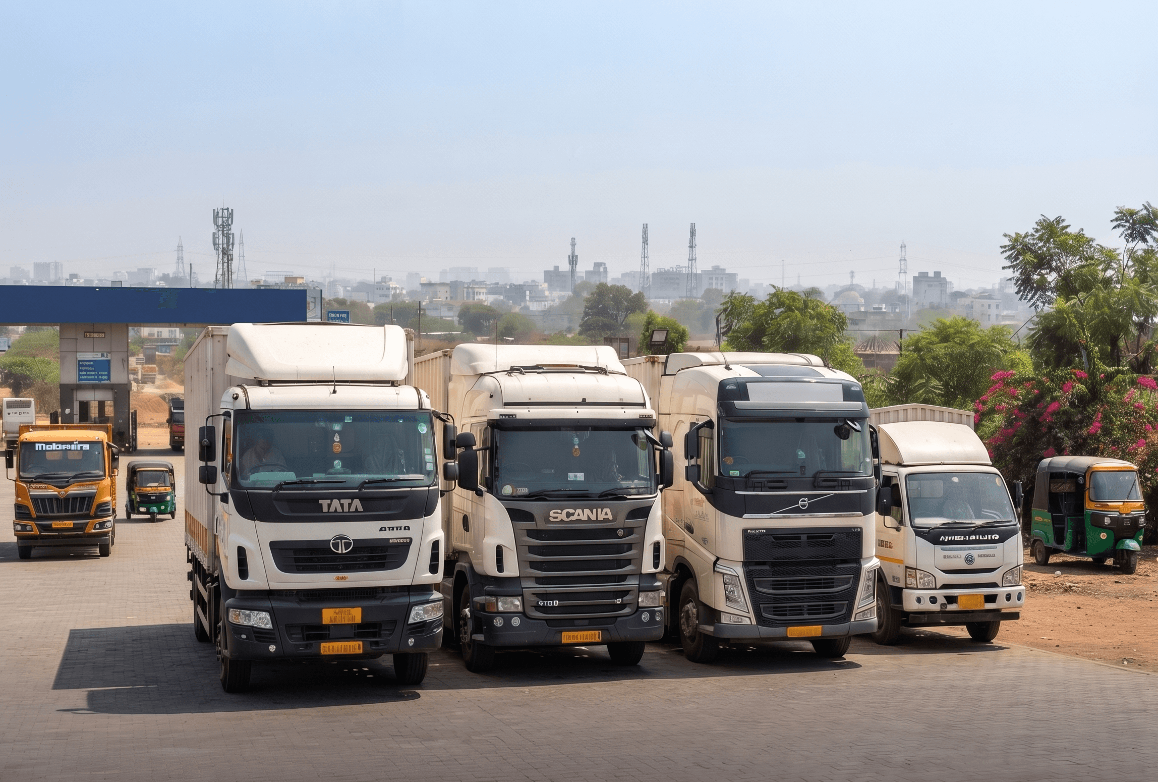 Verified commercial transport trucks active across NH-53 and NH-30 corridors